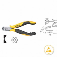 Wiha Oblique End Cutting Nippers Professional ESD - 115 mm - 26835